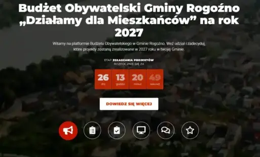 Budżet Obywatelski Gminy Rogoźno 2027 – rusza nabór wniosków