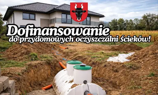 Gmina Ryczywół oferuje dotacje na przydomowe oczyszczalnie ścieków