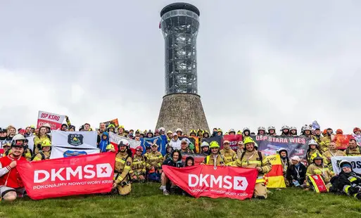 Strażacy z Gminy Ryczywół zdobyli Śnieżnik w szczytnym celu