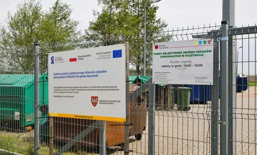 PSZOK w Ryczywole w sobotę 25 lipca czynny w godzinach 9:00-15:00