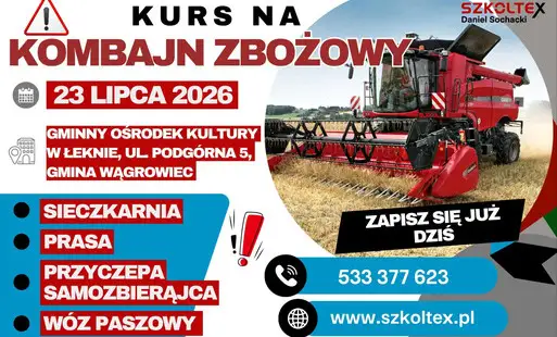 Szkolenie dla operatorów maszyn żniwnych w Gminie Ryczywół