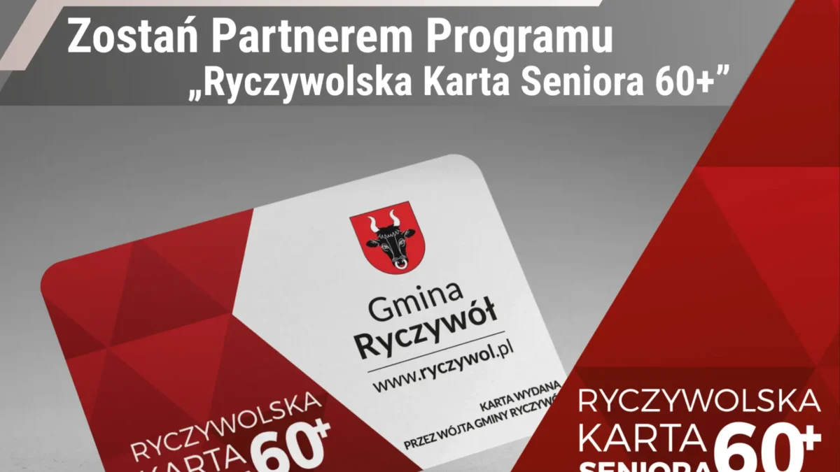 Zostań Partnerem Programu „Ryczywolska Karta Seniora 60+”
