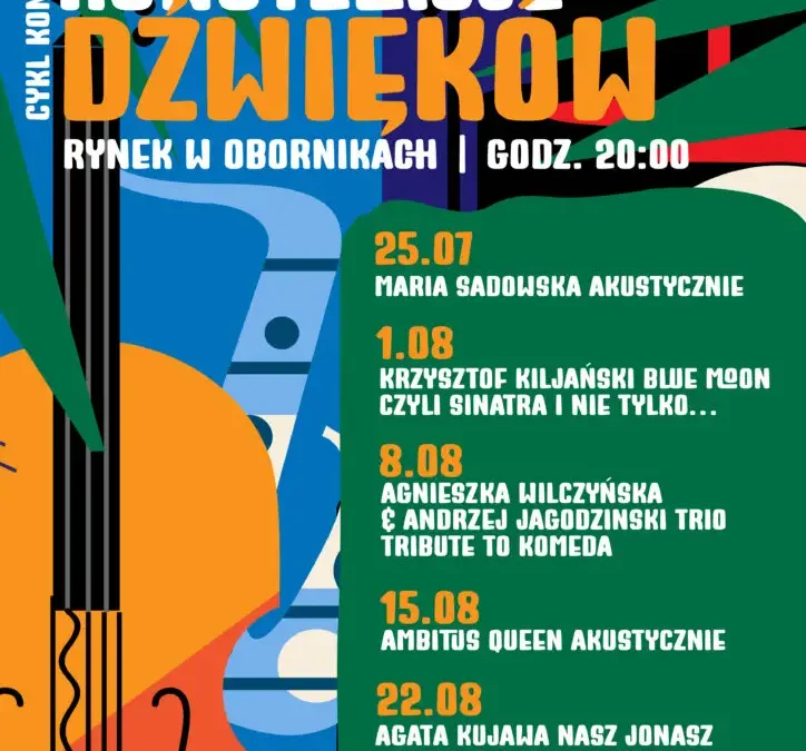 Letnie Konstelacje Dźwięków 2026: Muzyczne soboty na Rynku w Obornikach
