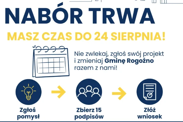 Rusza Budżet Obywatelski Gminy Rogoźno 2027 – do podziału 130 tys. zł