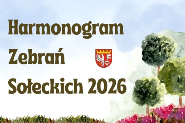 Harmonogram zebrań sołeckich w Gminie Rogoźno na 2026 rok