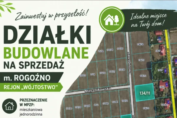 Gmina Rogoźno sprzeda działki budowlane w Wójtostwie. Przetarg już we wrześniu
