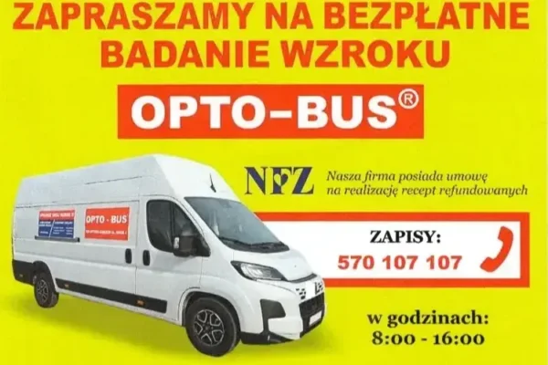 Bezpłatne badanie wzroku w Parkowie – Opto-Bus przy OSP