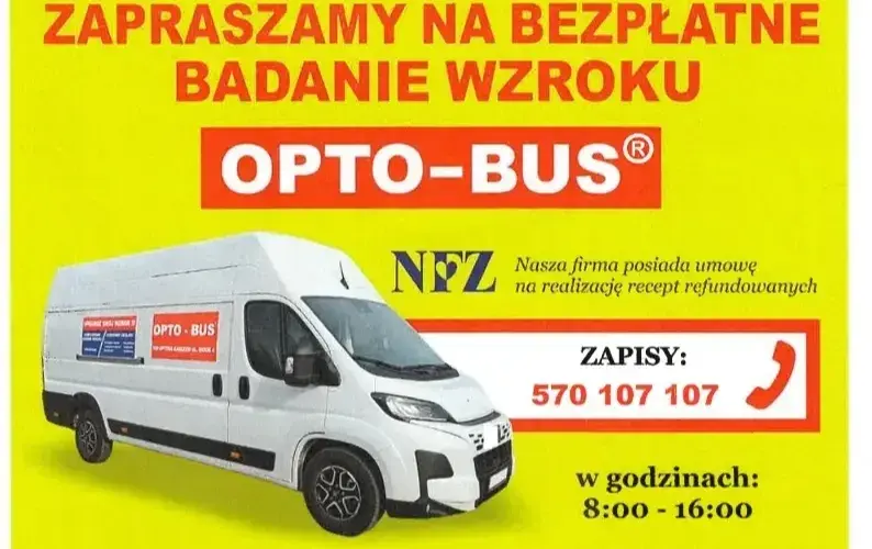 Bezpłatne badanie wzroku w Parkowie – Opto-Bus przy OSP