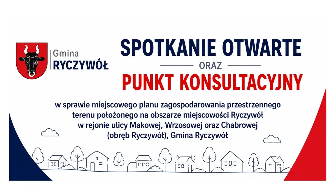 Konsultacje społeczne w Ryczywole: spotkanie otwarte w sprawie planu zagospodarowania przestrzennego