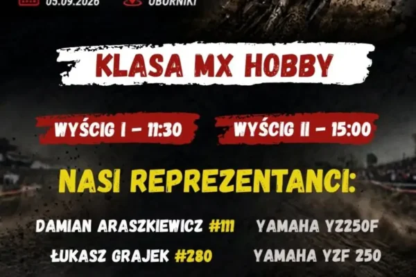 Motocrossowe emocje w Obornikach – już w sobotę IV runda Mistrzostw Strefy Polski Zachodniej