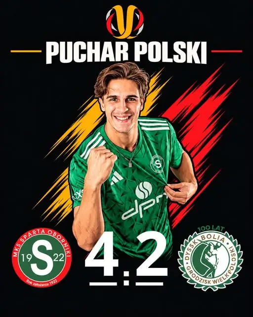 Sparta Oborniki wygrywa z Dyskobolią. Dwie bramki Białachowskiego i Pausia