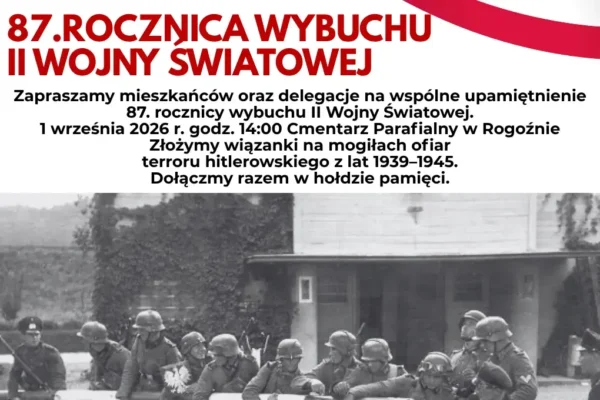Rogoźno: Uczcimy pamięć ofiar II wojny światowej – zaproszenie na uroczystość