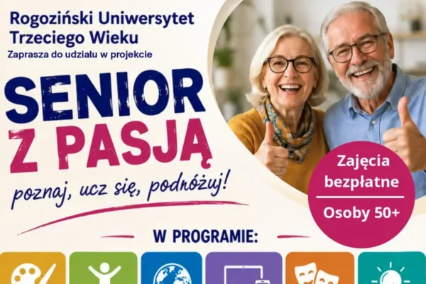 Rogoziński UTW zaprasza seniorów do projektu „Senior z Pasją”