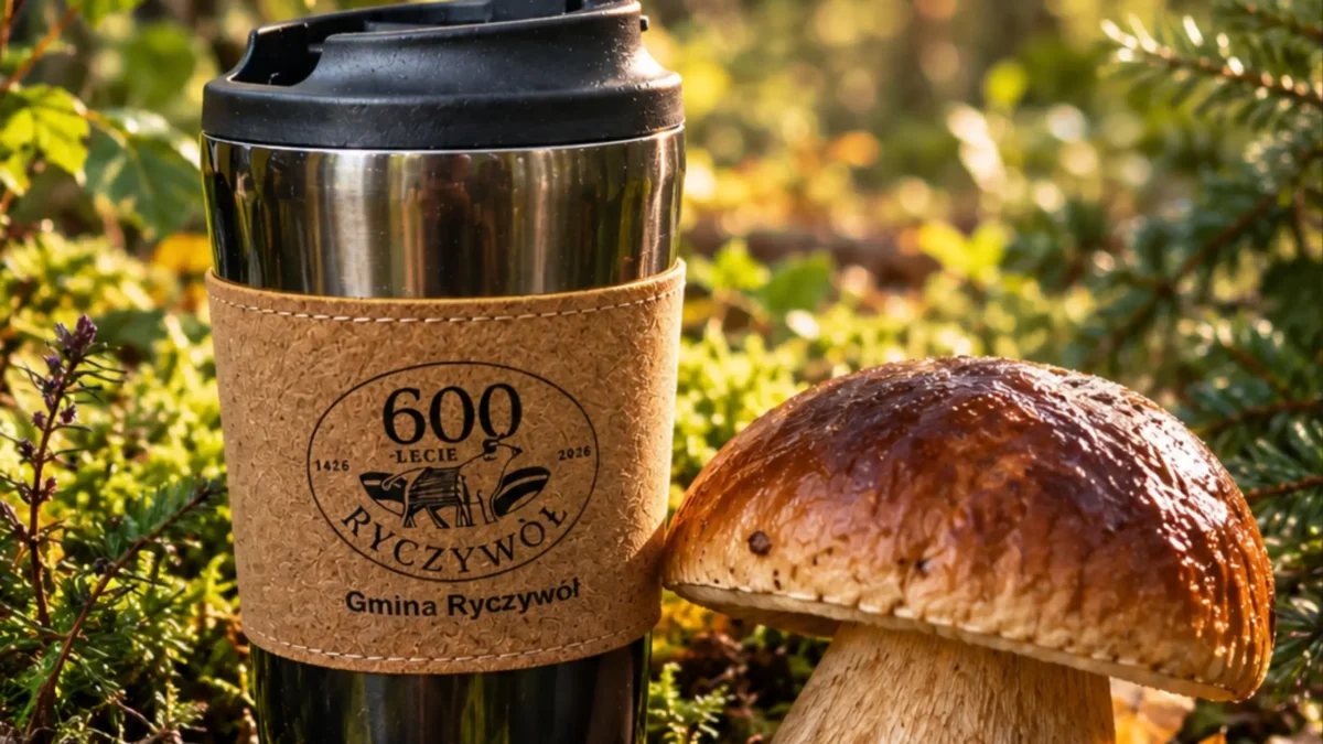 Gmina Ryczywół zaprasza seniorów na grzybobranie. Do wygrania termosy z logo 600-lecia