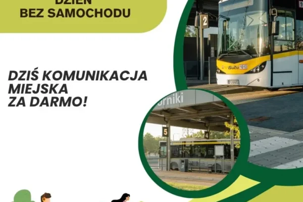 Dzień bez Samochodu w Obornikach: dziś komunikacja miejska za darmo