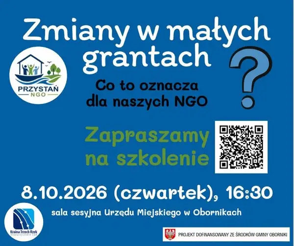Szkolenie o małych grantach dla organizacji pozarządowych w Obornikach