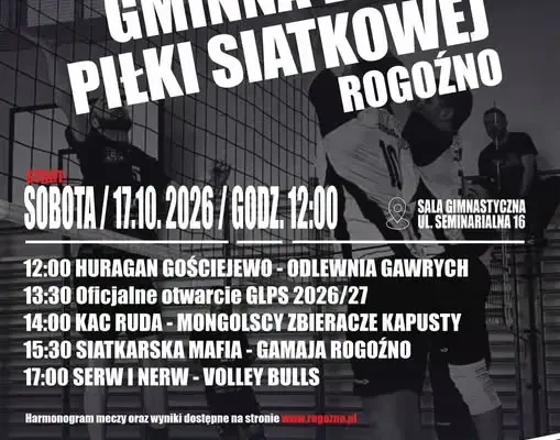 Rogoźno: w sobotę startuje nowy sezon Gminnej Ligi Piłki Siatkowej