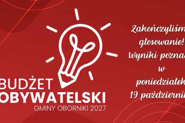 Głosowanie w Budżecie Obywatelskim Gminy Oborniki zakończone – wyniki w poniedziałek