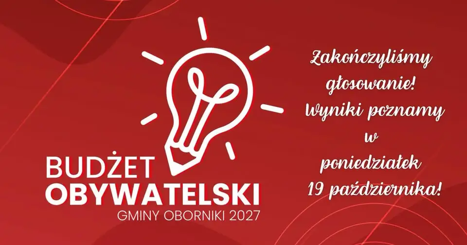 Głosowanie w Budżecie Obywatelskim Gminy Oborniki zakończone – wyniki w poniedziałek