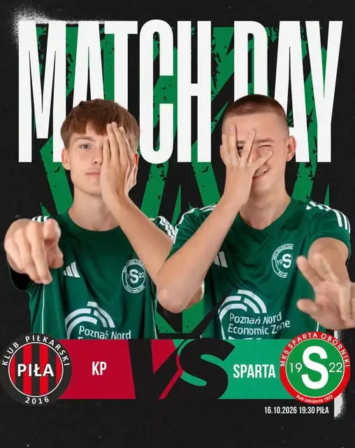 Juniorzy Sparty Oborniki zagrają w Pile o pełną pulę