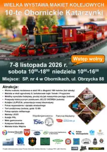 Obornickie Katarzynki 2026: dziesiąta edycja święta kolei i modelarstwa